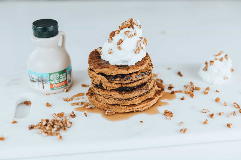 Grain-Free Pumpkin Pecan Pancakes