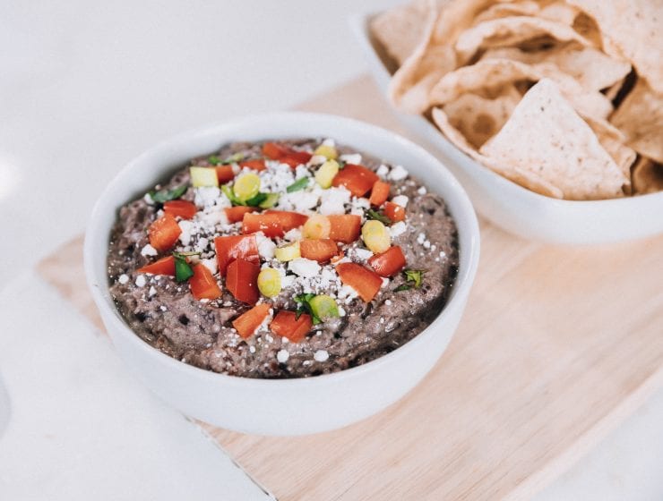 Black Bean Dip + Grain Free Chips