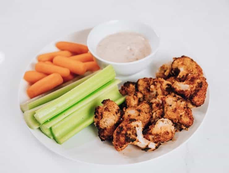 Paleo Buffalo Cauliflower "wings"